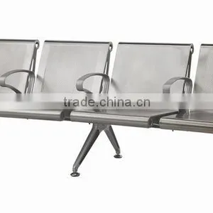 4 Seats Stainless Steel Metal Waiting Room Chairs thumbnail-2