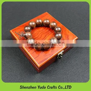 Hot Selling Square Wooden Jewellery Display Case MDF Bracelet Box thumbnail-2