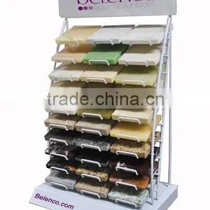 SR504 3- Row Metal Wire Angle-look Display Stand for Quartz Stone thumbnail-1