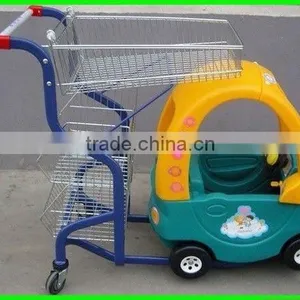 Fashion!Children Car Style Shopping Carts,Shopping Trolley With Kid Car thumbnail-2