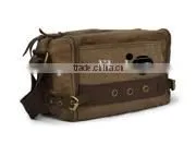 Customized Coffee Canvas Messenger Bag for School Canvas Shoulder Bag Canvas Fashion School Bags Logo Printed 14 thumbnail-1