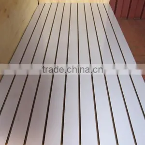 Wholesale Slatwall Panels / Melamine or Pvc Slotted Mdf Board thumbnail-1
