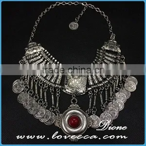 Layed Bead Statement Necklace thumbnail-3