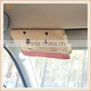 Sun Visor Tissue Box Cotton and Linen Car Tissue Holder thumbnail-1