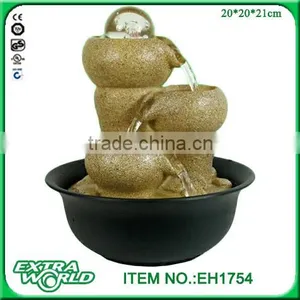 Gifts & Decor 3-Tier Decorative Bowl Sculpture Tabletop Water Fountain thumbnail-3
