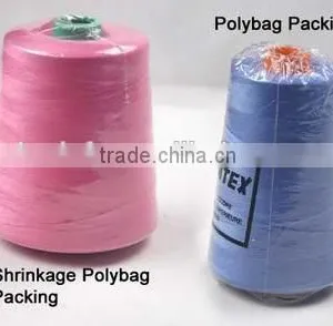 High Quality and Good Price Dyed 100% Polyester Sewing Thread thumbnail-1