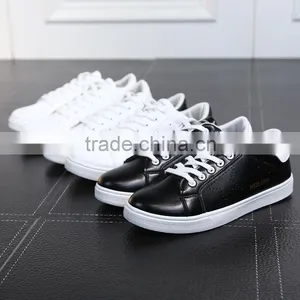 2016 Fashion Men Suitable Wihite and Blcak PU Shoes thumbnail-1