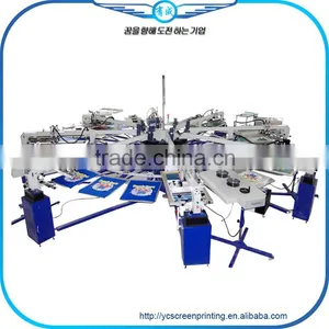 Automatic Carousel /Octopus T-shirt Silk Screen Printing Machine Price thumbnail-3