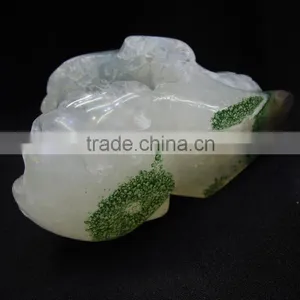Hot Sale Natural Crystal Delicated Amethyst Skull With Geode All by Hand Carved thumbnail-6