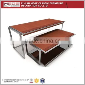 MDF High-low Display Table For Showing Shoes And Clothes thumbnail-4
