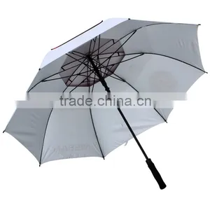 Silver Coated Fiberglass Double Layer Golf Umbrella thumbnail-4