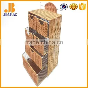 Natrual Rattan Living Rooom Storage Cabinet thumbnail-3