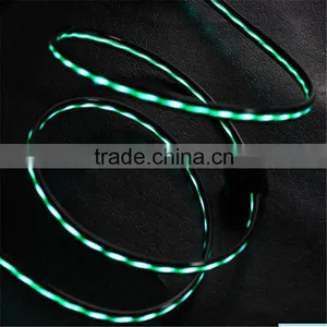 New USB Streamer Emission Data Line Dynamic Light Mobile Phone Charging Wire EL Wire thumbnail-3