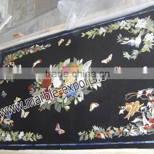 Decorative Marble Tables, Marble Inlay Dining Table Top thumbnail-1