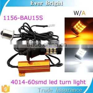 1set/2pcs Auto Lighting 4014 60smd Canbus Led Auto Light Led Bulbs Led Drl Turn Signal Light thumbnail-1