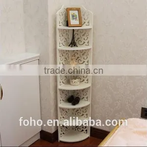 DIY White 7 Layer Modern Wood-Plastic Conner Shoes Display Shelf thumbnail-1