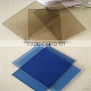 4mm 5mm 6mm Glass Dark Blue Reflective,tinted Reflective Glass thumbnail-1