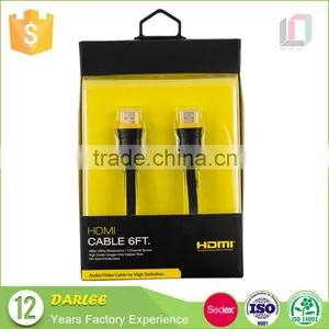 China Wholesale Cheap Hanging Handmade Hdmi Cable Packaging Box With Logo thumbnail-1