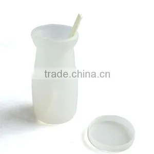 Newest and Hot Selling Clear Disposable Plastic Milk Bottle thumbnail-4