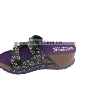 2015 Summer Leather Buckle Cork Outsole Ladies Fancy Sandal thumbnail-3