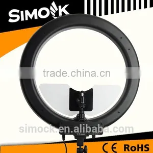 Bi- Color Micro 55 Watt Photography Ring Light RL-18 LED Making up Video Light for DSLR Camera on Portrait thumbnail-4