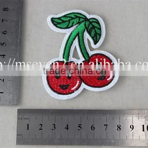 Good Price 7*8 cm Red Patches Cherry Pattern Design Indian Embroidery Patch thumbnail-6