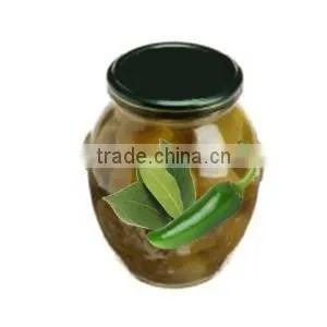 High Quality 100% Tunisian Table Olives,Green Olives With Green Peppers & Laurel,Table Olives 370 ml Glass Jar thumbnail-2