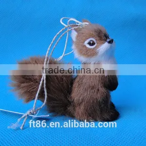 Christmas Decoration Fake Squirrel Plush Animals Tree Decoration thumbnail-1