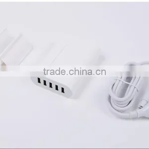 5 Ports USB Multi Plug Outdoor Travel Charger thumbnail-6