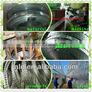 2015 Spring Canton Fair 14.4D29 Hot Dip Galvanized Concertina Razor Wire, Blade BTO-22 30 CBT-60 65,barbed Wire ISO9001 thumbnail-1