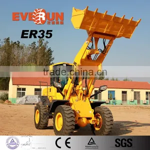 Everun Brand CE Approved 3 Ton Wheel Loader With Pallet Forks Bucket thumbnail-3