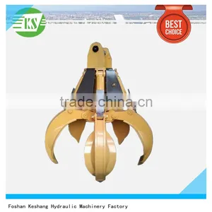 Excavator Hydraulic Rotating Orange Peel Grab thumbnail-3