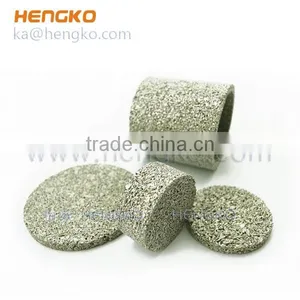 Microns Sintered Porous Brass Bronze 316L Stainless Steel Disk Filter thumbnail-2