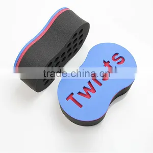 2016 JLY Black Sponge Magic Twist Hair Sponge Brush With Logo thumbnail-5