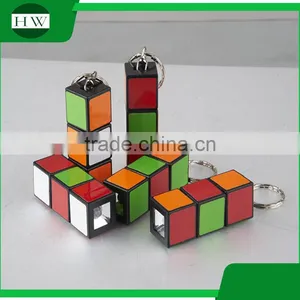 Magical Cube LED Key Flash Light Plastic Keychain Light thumbnail-1