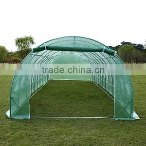 12x3x2M Galvanized Steel Frame Polytunnel Greenhouse thumbnail-1