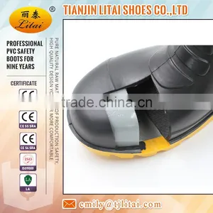 CE Certified Black PVC Safety Gumboots for Men S5 thumbnail-6