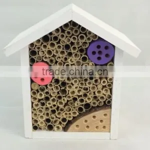 New Fashion FSC Wooden Garden Hanging Bee Insect Hotel House Cage thumbnail-3