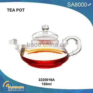 TP016A(150ML),heat Resistant Glass Teapot thumbnail-1
