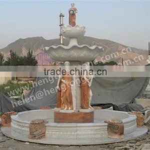 Beautiful Hot Sale Garden Large Stone Fountain With Circle Pool thumbnail-2