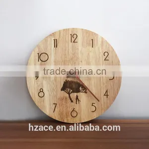 Personalized 11.4 Inch Wooden Clock, Fully Custom Gift, Custom Home Decor, Natural Woodgrain and Classy, Wall Clock thumbnail-1