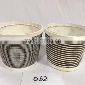 Guangxi Retro Outdoor Garden Ornamental Round Cheap Wooden Flower Box thumbnail-2