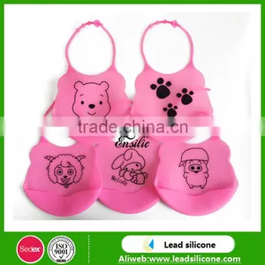 Cute And Soft Baby Waterproof Silicone Baby Bib/Kids Silicone Bib/Silicone Baby Bib thumbnail-5