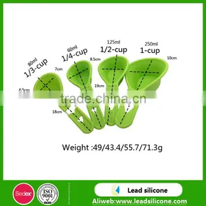 Custom Adjustable Silicone Measuring Spoon ,Measuring Cup And Spoon Set thumbnail-3