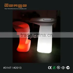 2013 LED Illuminated Furniture / 2013 Spain LED Bar Table With LED Bar Stool thumbnail-1