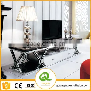 E358 High Quality Living Room New Model TV Cabinet With Showcase thumbnail-1