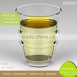 Clear Borosilcate Glass Double Wall Tumbler thumbnail-2