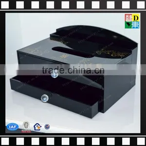 Custom Design Acrylic Hotel Use Tissue Box Luxury Acrylic Hotel Supplies PMMA Material 5star Hotel Use Cup Holder Made in China thumbnail-3