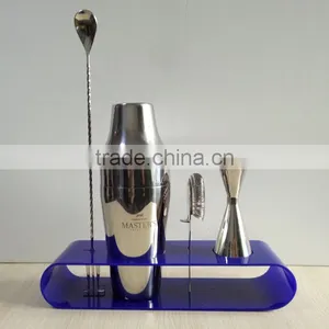 Good Quality Cheap Custom Made Stainless Steel Cocktail Shaker With Logo thumbnail-1
