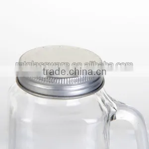 8oz Glass Mason Jar With Silver Cover thumbnail-3